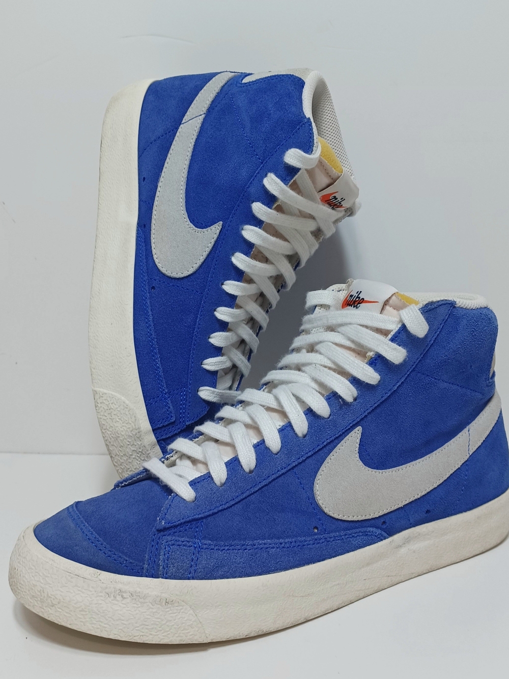 Nike Blazer Mid 77 Suede Racer Blue/White Men's Sneakers Size 9 CZ1088-400.